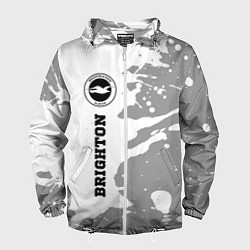 Ветровка с капюшоном мужская Brighton sport на светлом фоне по-вертикали, цвет: 3D-белый