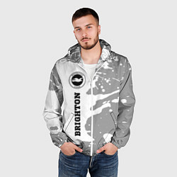 Ветровка с капюшоном мужская Brighton sport на светлом фоне по-вертикали, цвет: 3D-белый — фото 2