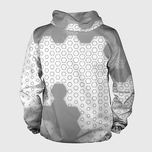 Мужская ветровка Bayer 04 sport на светлом фоне вертикально / 3D-Белый – фото 2