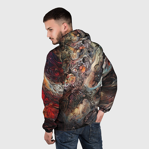 Мужская ветровка Бесконечный хаос / 3D-Черный – фото 4