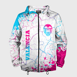 Мужская ветровка Valencia neon gradient style вертикально