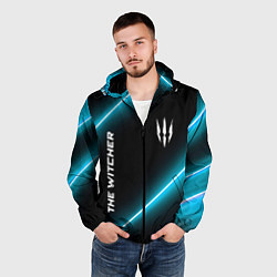 Ветровка с капюшоном мужская The Witcher неоновые лампы, цвет: 3D-черный — фото 2