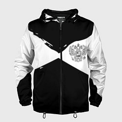 Мужская ветровка Герб рф абстрактные краски