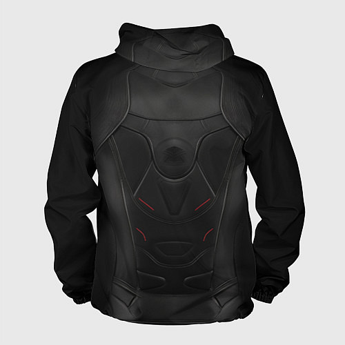 Мужская ветровка Мото - броня / 3D-Белый – фото 2