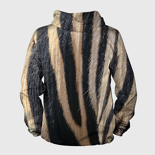 Мужская ветровка Мех зебры / 3D-Белый – фото 2