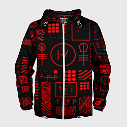 Мужская ветровка Twenty one pilots pattern rock