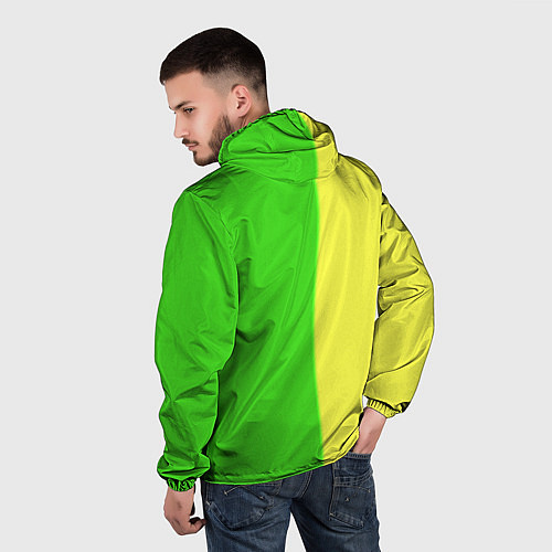 Мужская ветровка Opel текстура / 3D-Черный – фото 4