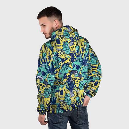 Мужская ветровка Монстры тропические / 3D-Черный – фото 4