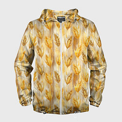 Ветровка с капюшоном мужская Золотая нива, цвет: 3D-белый