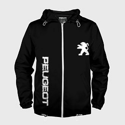 Мужская ветровка Peugeot logo white