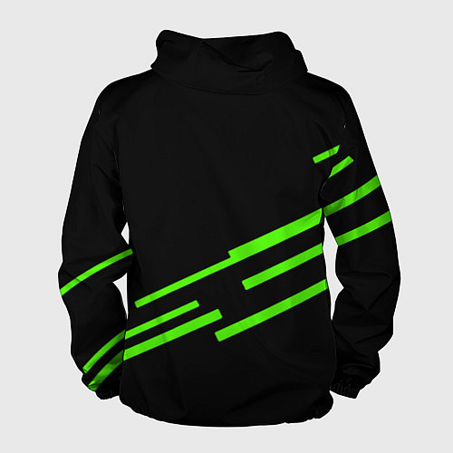 Мужская ветровка Razer line green / 3D-Черный – фото 2