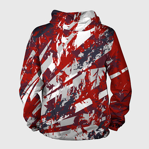 Мужская ветровка Яркий абстрактный узор для спорта / 3D-Белый – фото 2