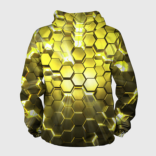 Мужская ветровка Золотые соты / 3D-Белый – фото 2