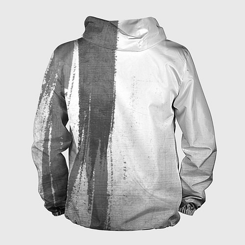 Мужская ветровка Metallica - white gradient по-вертикали / 3D-Черный – фото 2