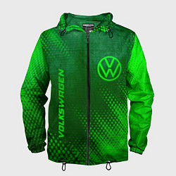 Мужская ветровка Volkswagen - green gradient вертикально