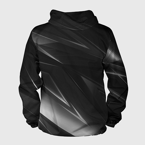 Мужская ветровка Чёрно белая геометрия / 3D-Белый – фото 2