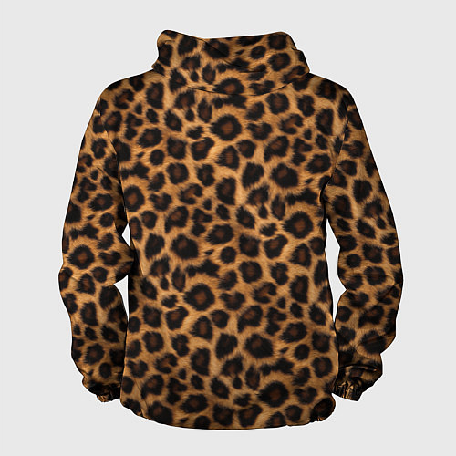 Мужская ветровка Гладкая шерстка леопарда / 3D-Белый – фото 2