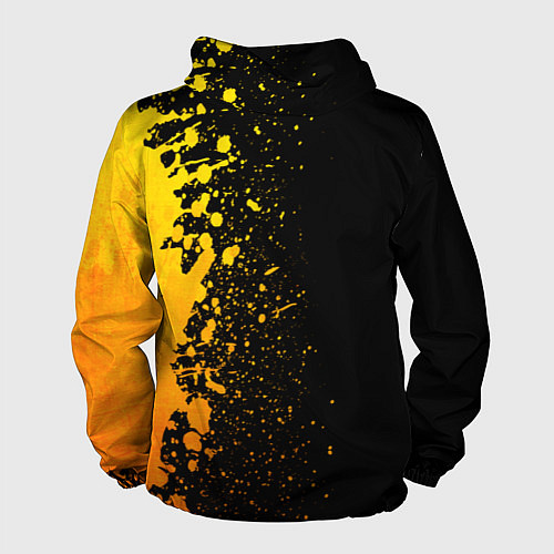 Мужская ветровка Deadlock - gold gradient по-вертикали / 3D-Черный – фото 2