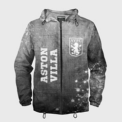 Мужская ветровка Aston Villa - grey gradient вертикально