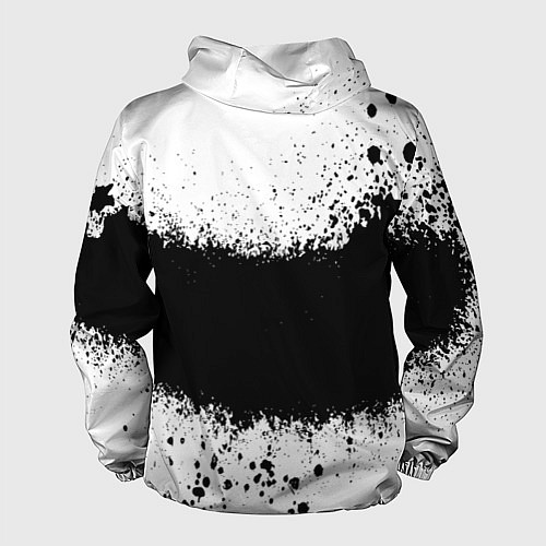 Мужская ветровка Просто краски чёрные / 3D-Черный – фото 2