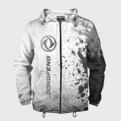 Ветровка с капюшоном мужская Dongfeng - white gradient по-вертикали, цвет: 3D-черный
