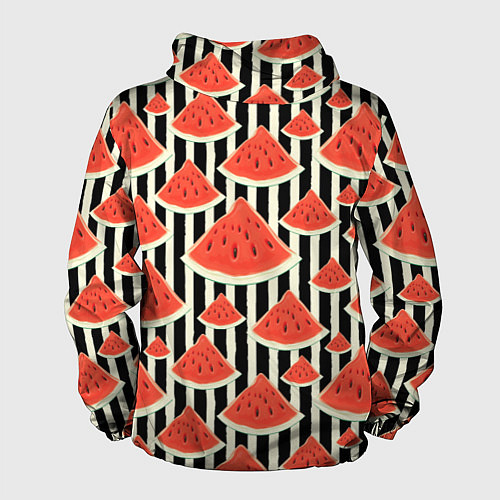 Мужская ветровка Арбузные дольки / 3D-Белый – фото 2