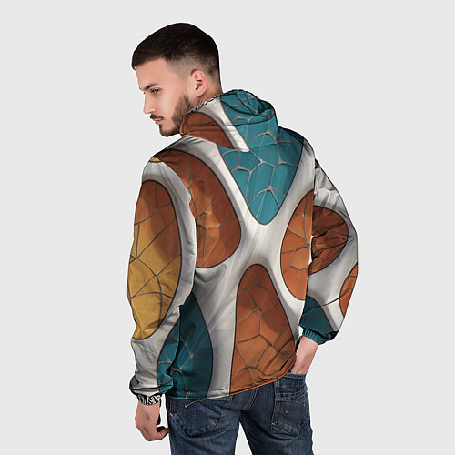 Мужская ветровка Вдохновлено Антонио Гауди / 3D-Черный – фото 4