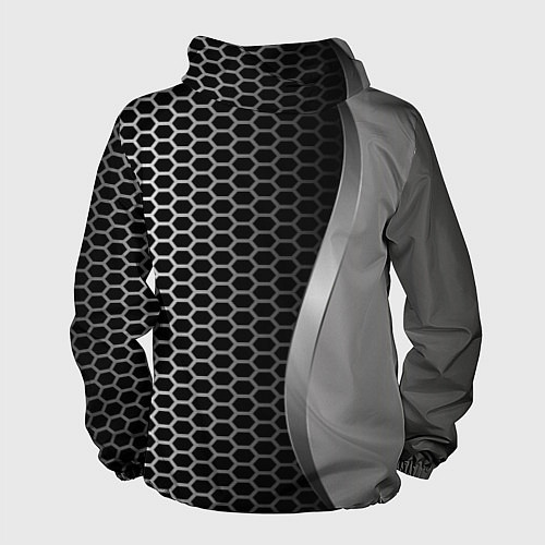 Мужская ветровка Mercedes металическая сетка / 3D-Черный – фото 2