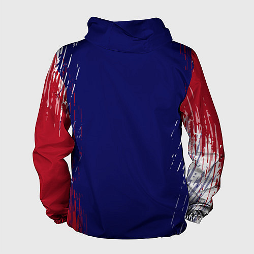 Мужская ветровка Velial squad - red abstract / 3D-Белый – фото 2