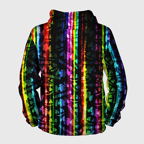 Мужская ветровка Marshmello градиент / 3D-Белый – фото 2