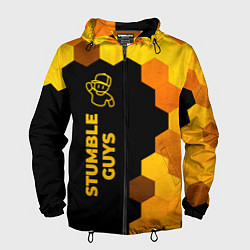 Мужская ветровка Stumble Guys - gold gradient по-вертикали