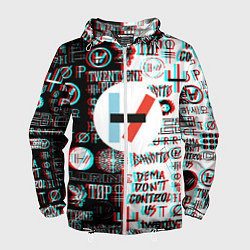 Мужская ветровка Twenty one pilots glitch pattern