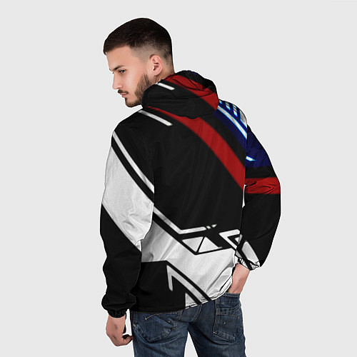 Мужская ветровка Doom steel geometry / 3D-Черный – фото 4