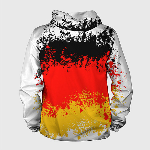 Мужская ветровка Флаг Германии в виде хаотичных пятен / 3D-Белый – фото 2