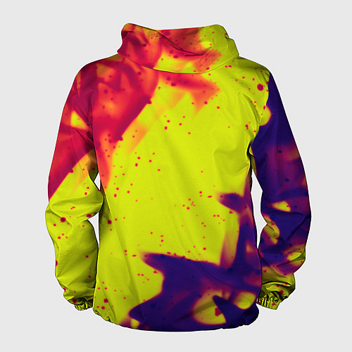 Мужская ветровка Serious Sam flame yellow / 3D-Белый – фото 2