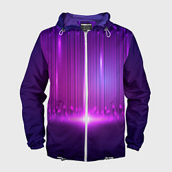 Мужская ветровка Светящиеся неоновые линии и вспышка света
