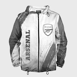 Мужская ветровка Arsenal - white gradient вертикально