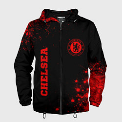 Мужская ветровка Chelsea - red gradient вертикально