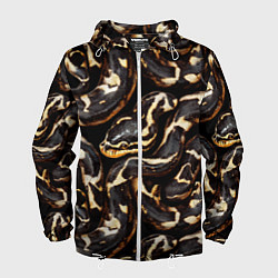 Мужская ветровка Змея черно-белая