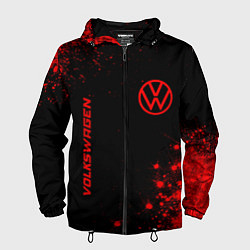 Мужская ветровка Volkswagen - red gradient вертикально