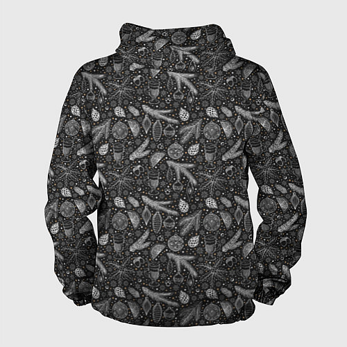 Мужская ветровка Новогодние зимние украшения / 3D-Белый – фото 2