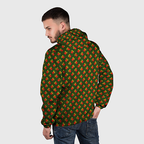 Мужская ветровка Звонкие колокольчики / 3D-Черный – фото 4