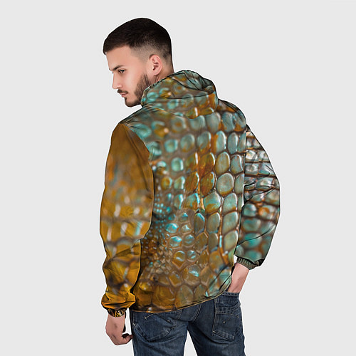 Мужская ветровка Почувствуй себя змеей / 3D-Черный – фото 4