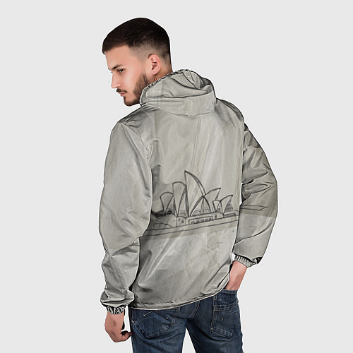 Мужская ветровка Сидней / 3D-Черный – фото 4