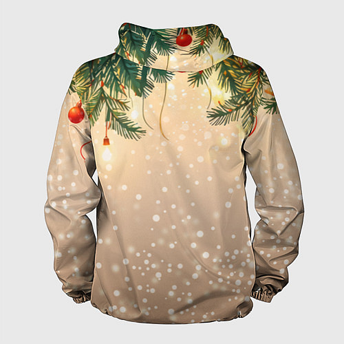 Мужская ветровка Веселая змея 2025 / 3D-Белый – фото 2