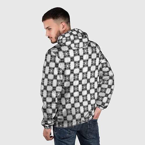 Мужская ветровка Готический орнамент / 3D-Черный – фото 4