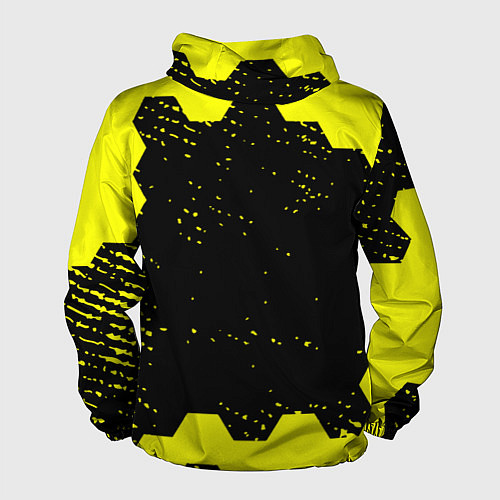 Мужская ветровка Opel auto hexagon steel / 3D-Белый – фото 2