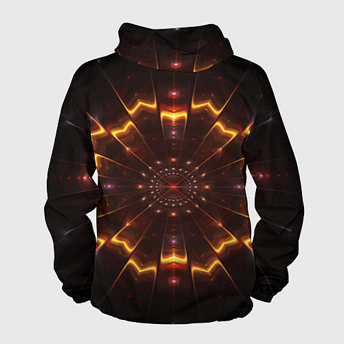 Мужская ветровка Психоделика узор текстура / 3D-Белый – фото 2