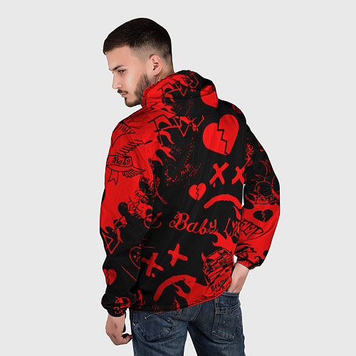 Мужская ветровка Lil peep monster energy / 3D-Черный – фото 4