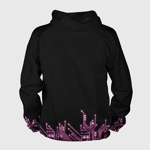 Мужская ветровка Киберсердце / 3D-Черный – фото 2